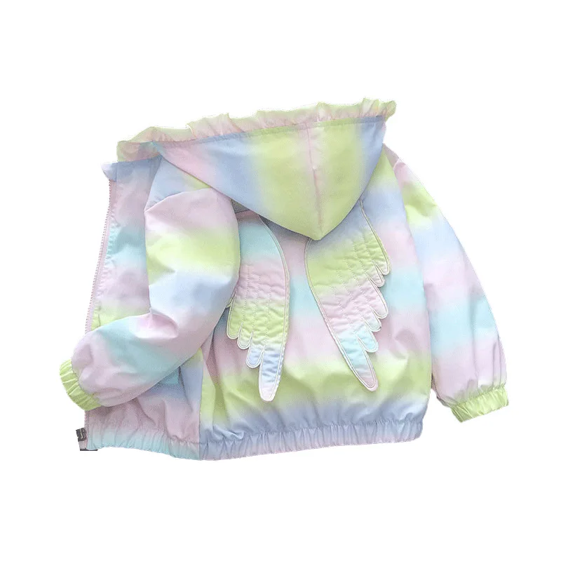 

Kids Long Sleeve Outwear Waterproof Clothing Children's Fashion Zipper Hooded Coat Girls' Autumn Fashion Windbreaker Jackets