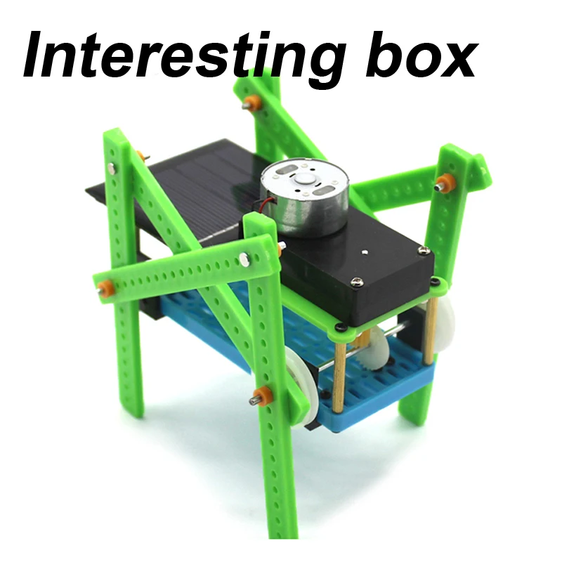 Обучающий робот с четырьмя ногами работающий на солнечной энергии для учебы