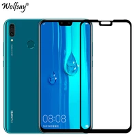full cover glass for huawei y9 2019 tempered glass screen protector for huawei y9 2019 full glue glass y92019 jkm lx1 lx2 lx3