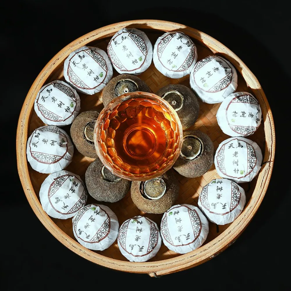 20 шт. чайный пакетик oolong из натуральных растений сплетения мандарина чай Пуэра