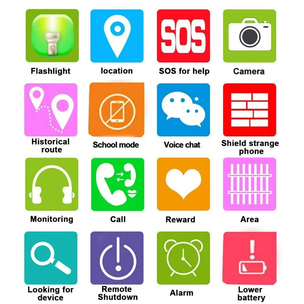 GPS трекер Детские Смарт часы 16G TF карта Дети Девочки Мальчик Открытый День