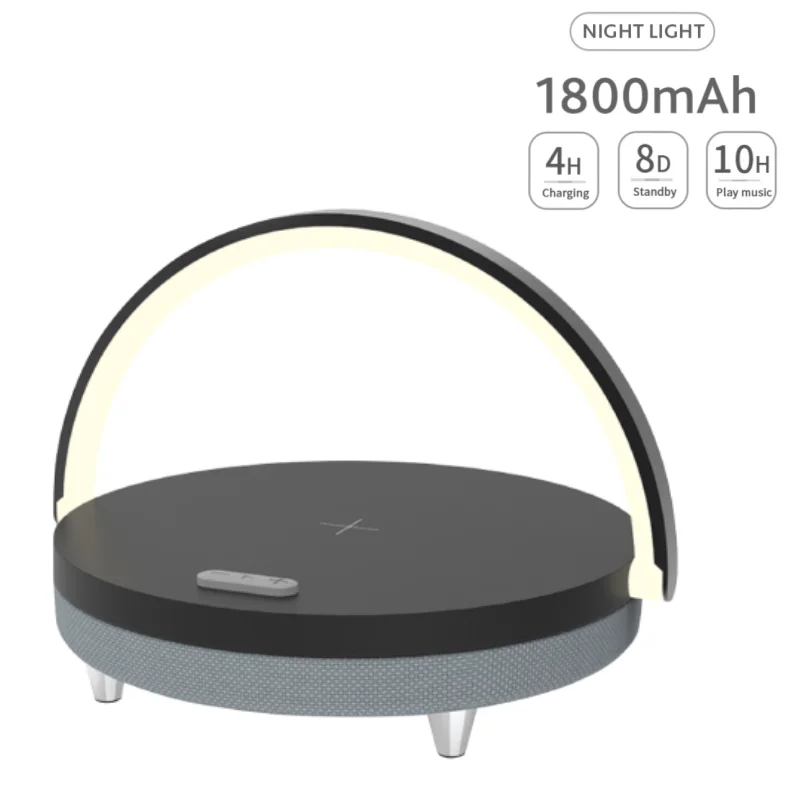 Bluetooth динамик портативный светодиодный с зарядным устройством поддержка TF карты