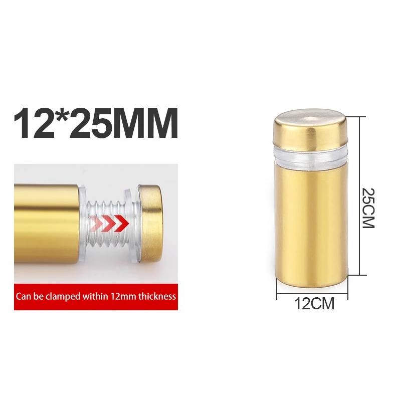 

40 шт., рекламный крепежный винт из нержавеющей стали, диаметр 12 мм, акриловая фоторамка, стеклянная вывеска, стопор для гвоздей, настенное крепление, держатель
