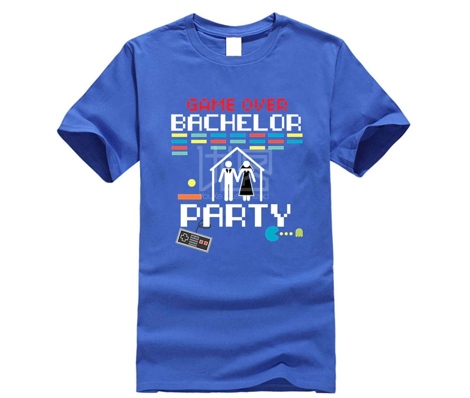 Брендовая мужская рубашка игры Over бакалавра вечерние футболка Crazy тройник для