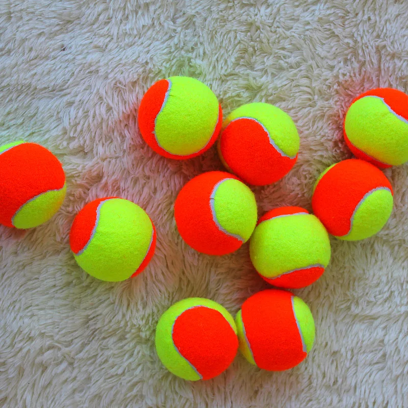 

10PCS Elasticity Soft Beach Tennis Professional Ball High Quality Training Sport Rubber Low Pressure Tennis Tennis Balls -40