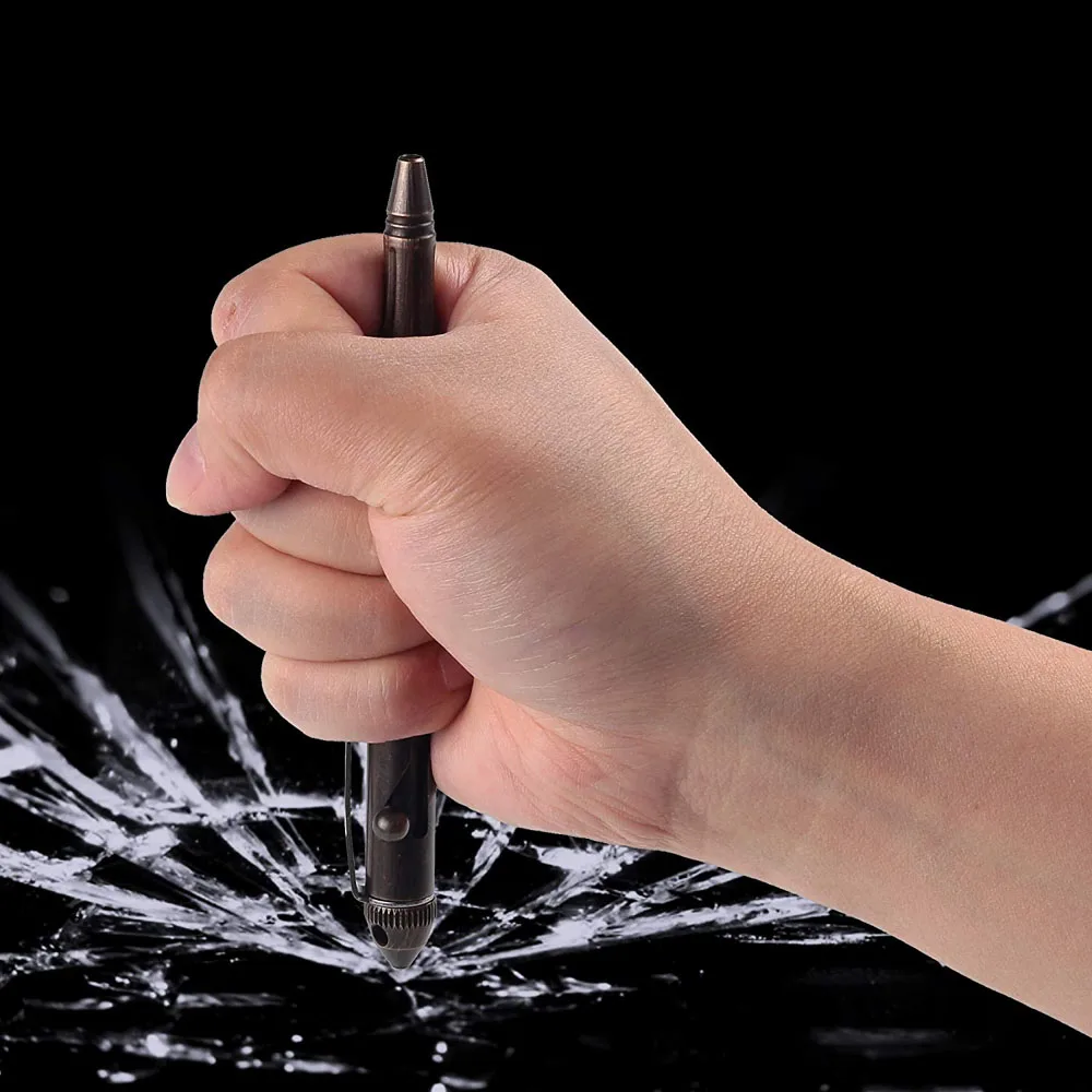 Ручка SMOOTHERPRO с латунным болтом и вольфрамовым тактическим наконечником твердая