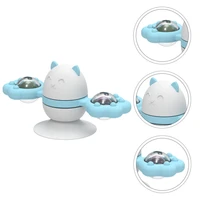funny windmill cat interactive turntable plaything with suction cup