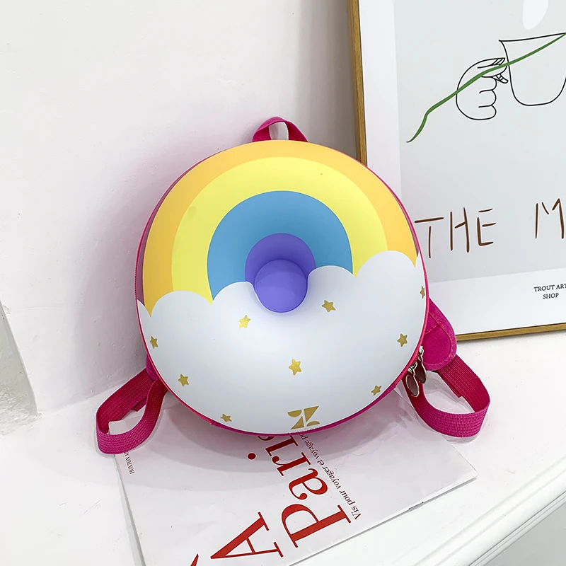 

Lovely Mini Donut-shaped Backpack Children's Backpack Bookbag Cartoon Cute Backpack Children Cute School Bag