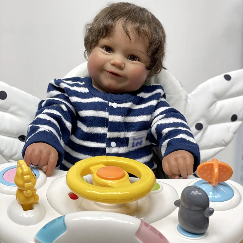 55 см Bonecas Bebe Reborn Baby Maddie с желтой толстовкой Детские куклы подарок на день рождения