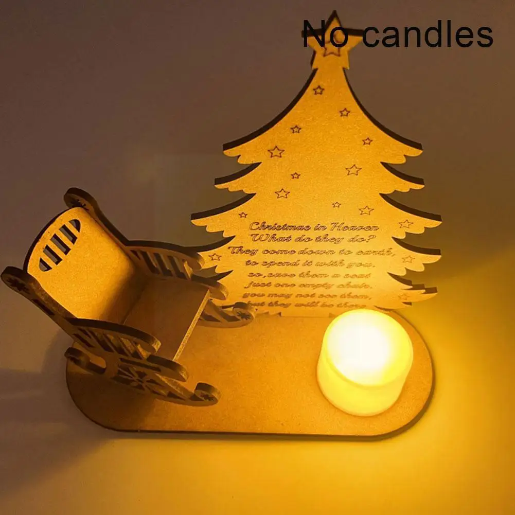

Wooden Handicrafts Ornaments Candlestick Christmas Cristmas Decoration Decorations Ornament Home Home Christmas Christmas M N3o3