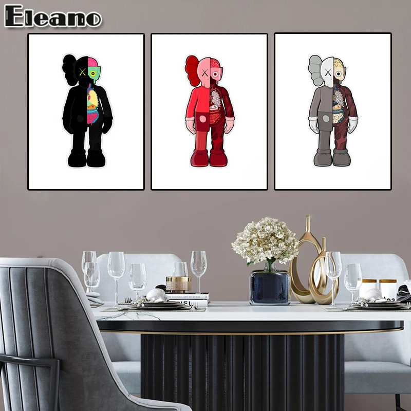 Живопись на холсте 3D анатомический Плакат Детская комната украшение