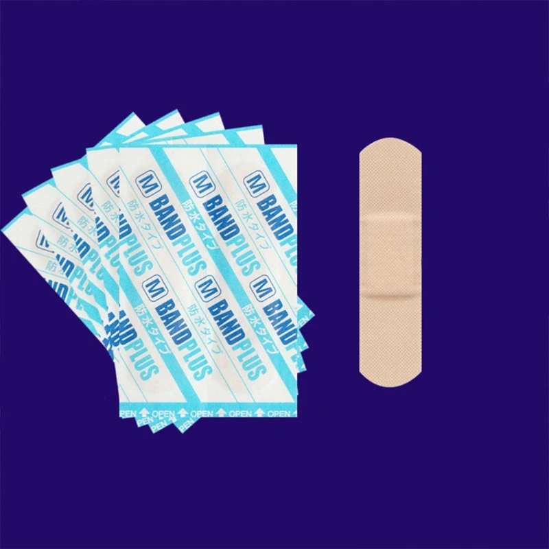 

50Pcs Breathable Waterproof Bandage Band-Aid Hemostatic Adhesive Sport Outdoor