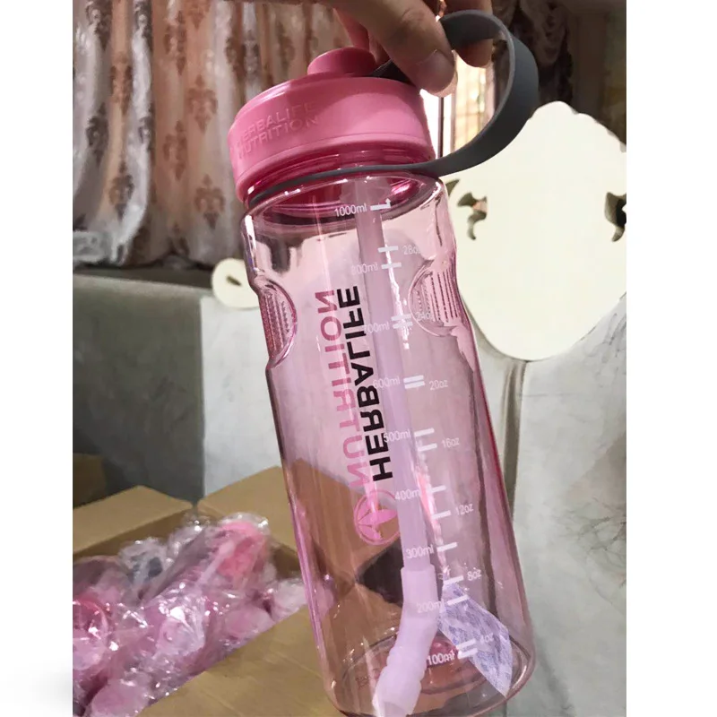 12 GH 1000 мл/2000 мл 6 цветов Herbalife питание 24 часа посуда для напитков протеиновый шейкер Кемпинг Пешие Прогулки соломенная бутылка для воды космическая бутылка - Цвет: 12