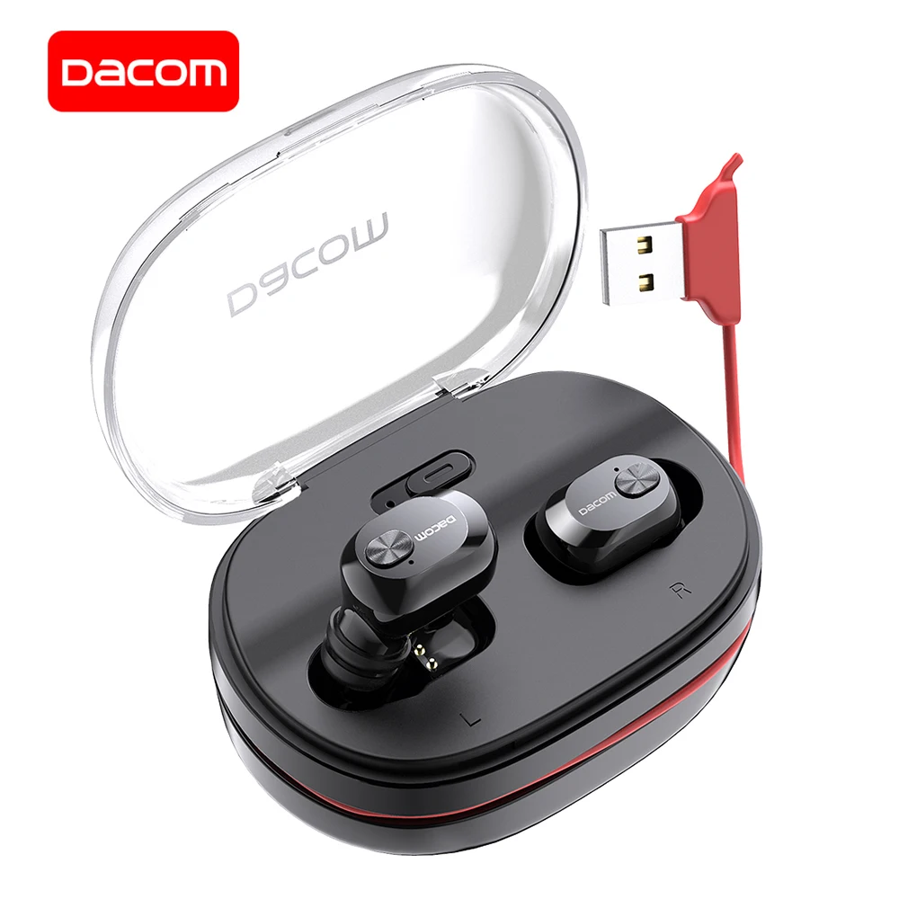 Беспроводные стереонаушники DACOM K6H Pro TWS наушники с Bluetooth миниатюрные Невидимые