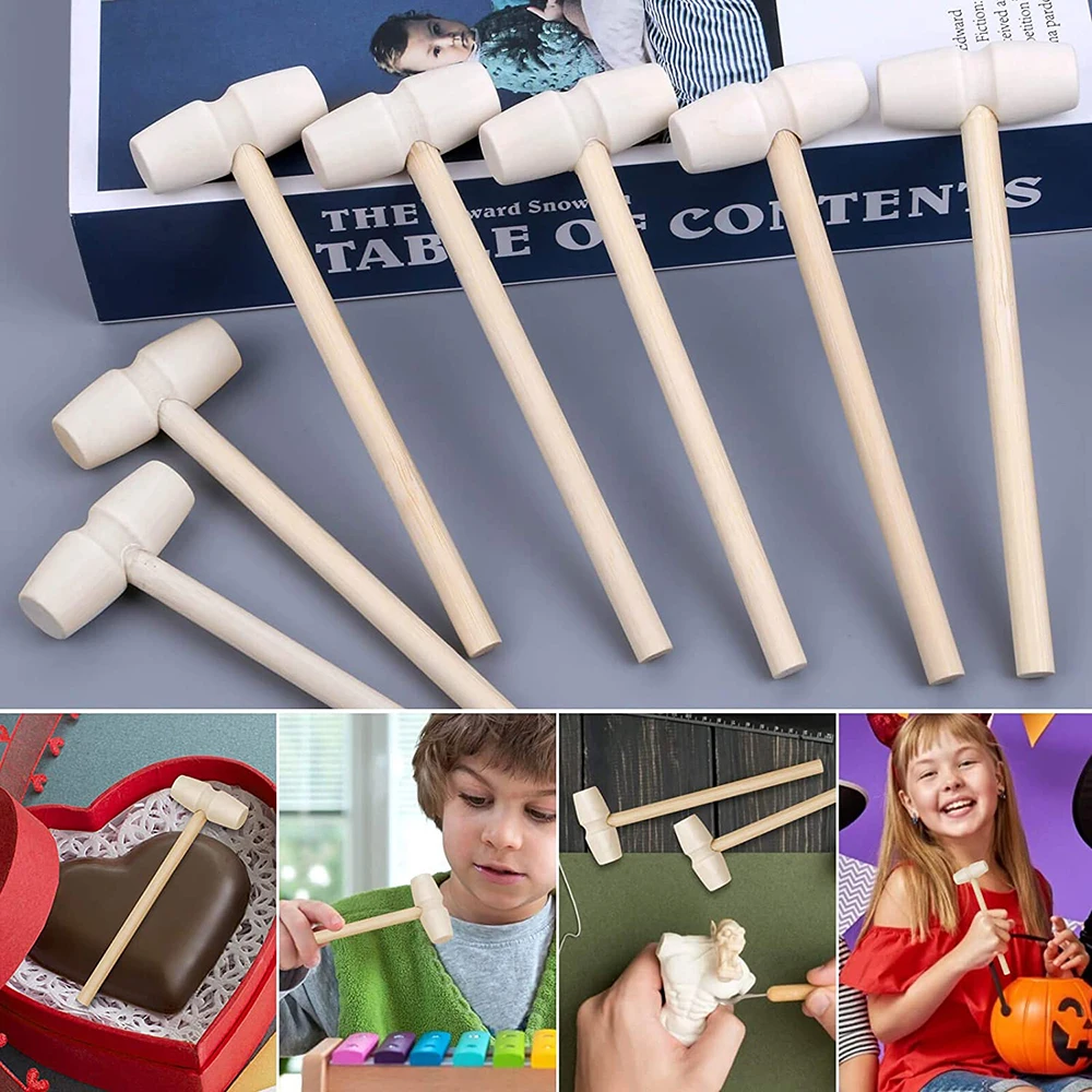 10/20/30 шт мини деревянный молоток Омаров моллюсков Краб натуральные морепродукты