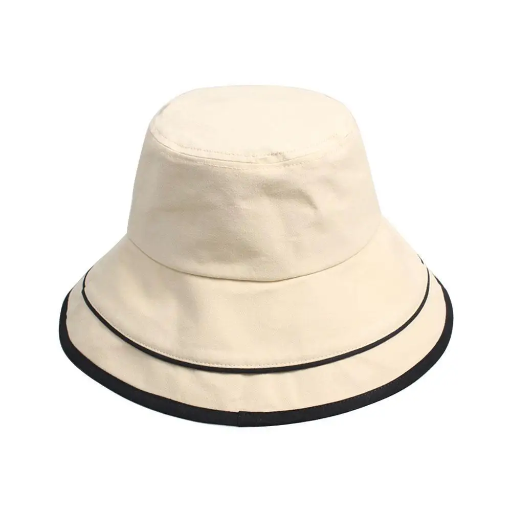 

2021 New Japanese Summer Stripped Bucket Cap For Women Gift Outdoor Women Ladies Sports Spring Hat Sunhat Fishing Wholesale S2D2