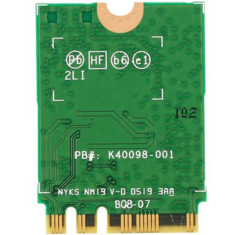 

2400 Mbps Dual Band Wifi 6 Wireless Wi-Fi Card Adapter for AX200NGW NGFF M.2 802.11Ax with BT5.0 for AX200Ac with Antenna