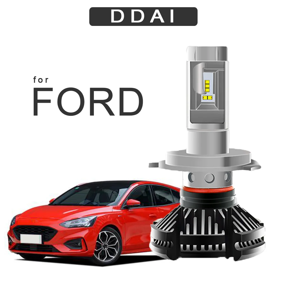 DDAI zes Светодиодные Автомобильные H4 Led H7 автомобильные лампы для фар 12 В 50 Вт 6000 К