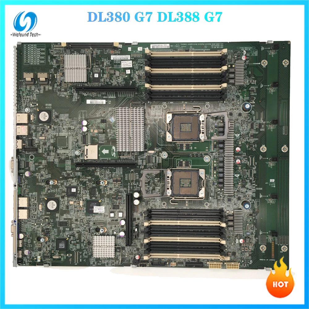 

Оригинальная Серверная материнская плата для HP DL380 G7 DL388 G7 599038-001 583918-001, полностью протестирована, хорошего качества