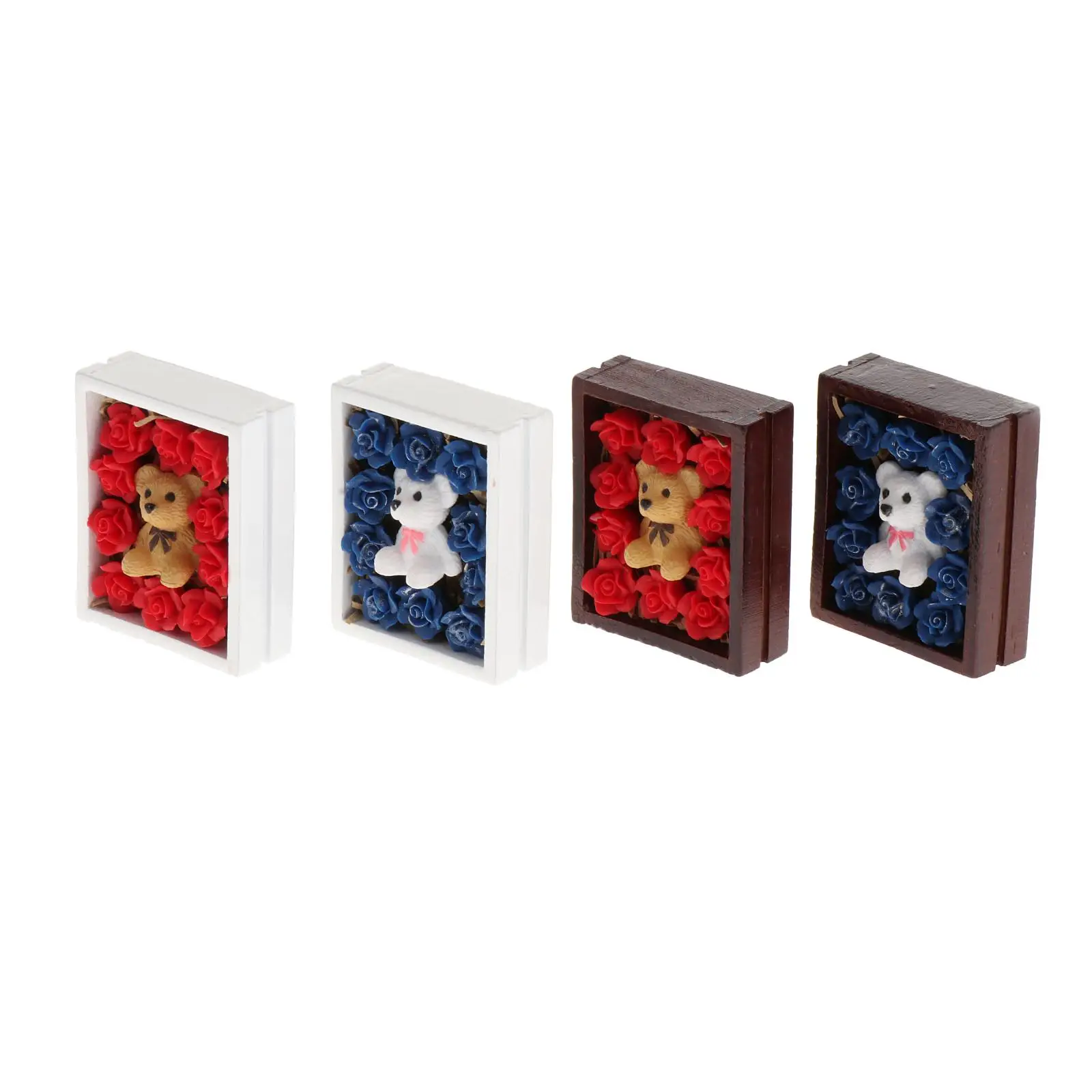 

Resin 1/12 Gift Box Doll House Accessories Miniature Chic Animal Furniture Decoration