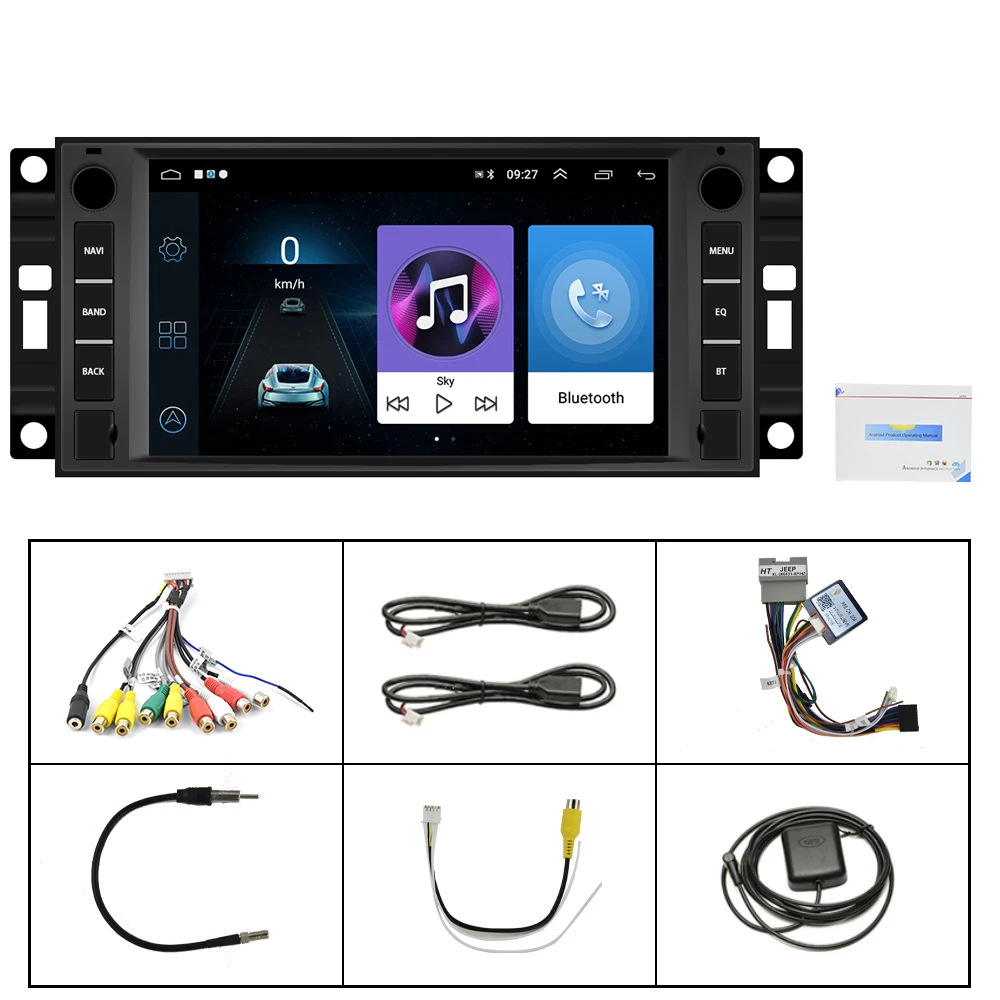 Автомагнитола Leekooluu 2DIN Android 10 GPS-навигация Wi-Fi Carplay мультимедийный плеер для