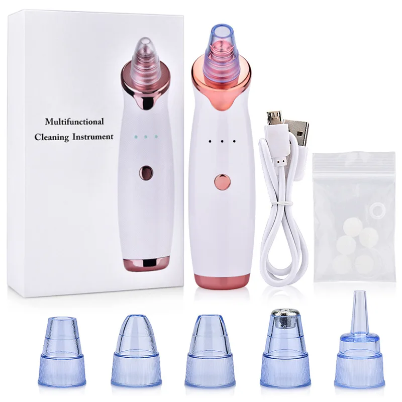 

Facial Acne Pimple Removal Cleaner Blackhead Remover Skin Cleaning Black Spots Vaccum Suction Face Care Tool