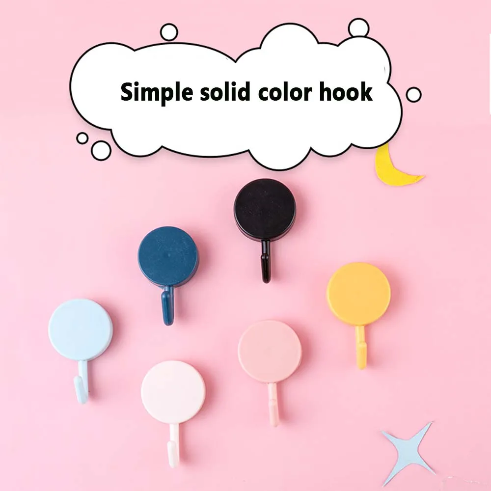 

Self-adhesive Paper Bathroom Wall Hanging Wall Seamless Door Back Hook Free Punch Suction Cup Kitchen Sticky Hook