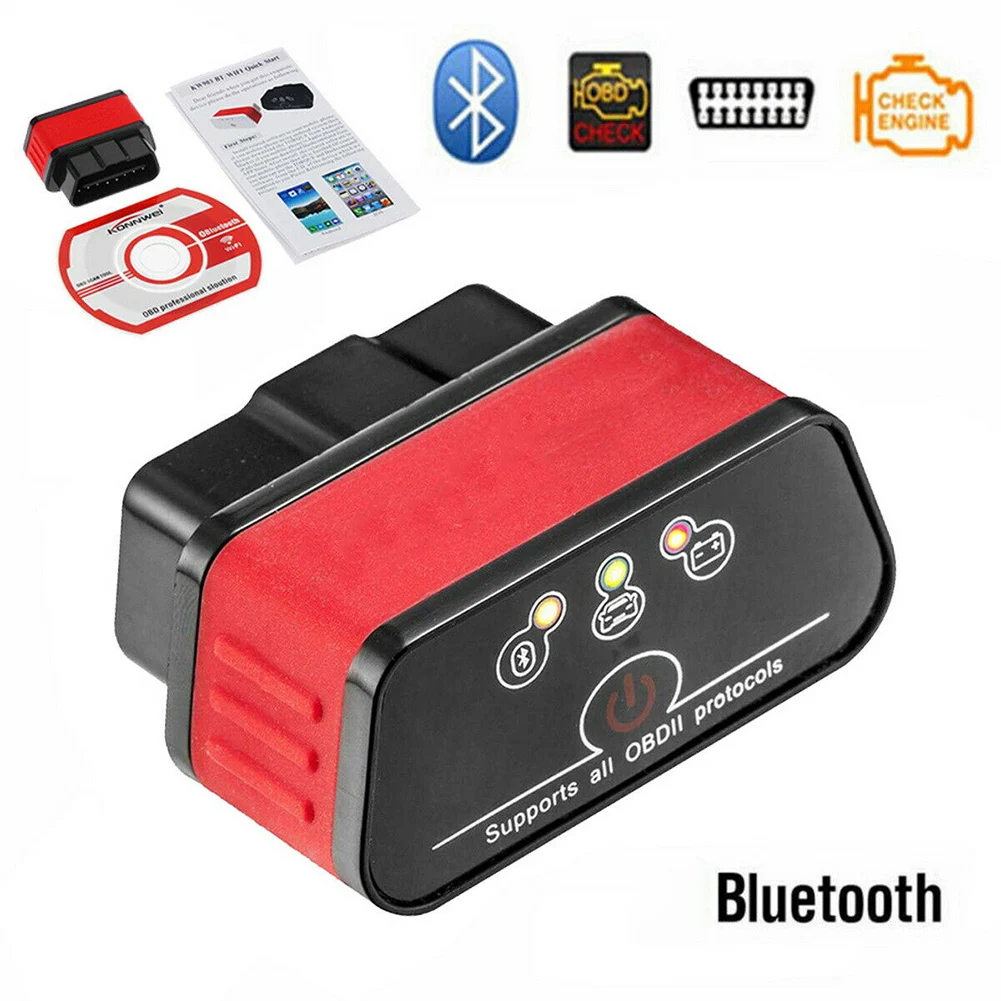 

Автомобильный диагностический сканер OBD 2 II, Bluetooth, аксессуар для Android, NJ88