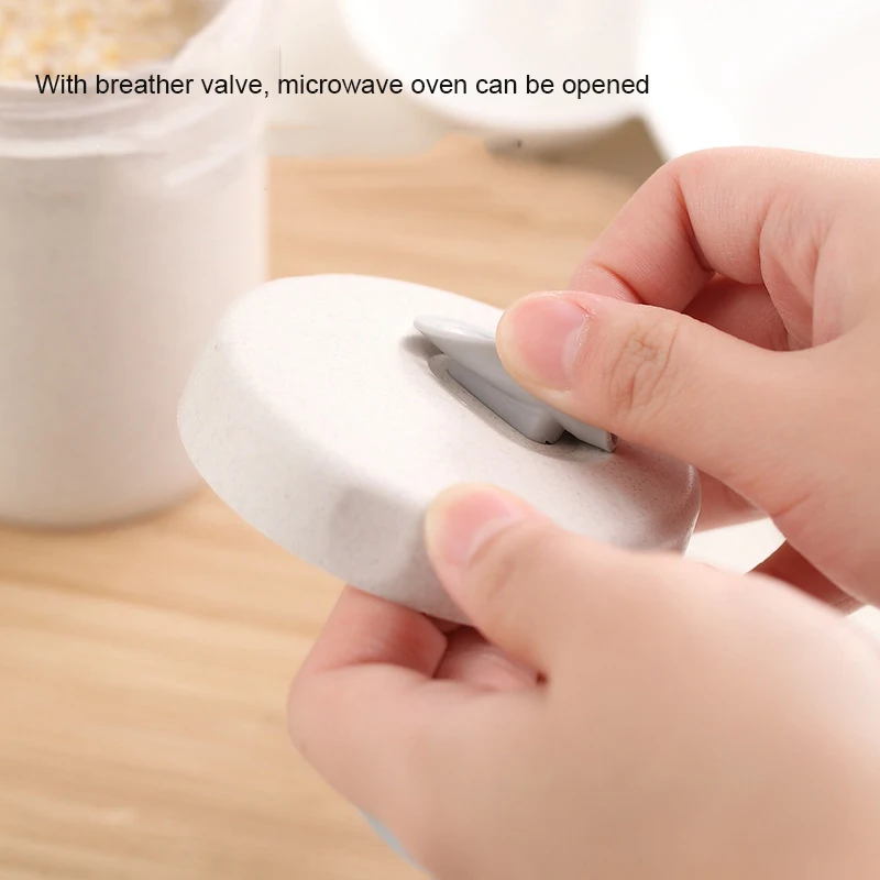 Портативный герметичный Ланч-бокс чашка для каши пшеничной соломы супа