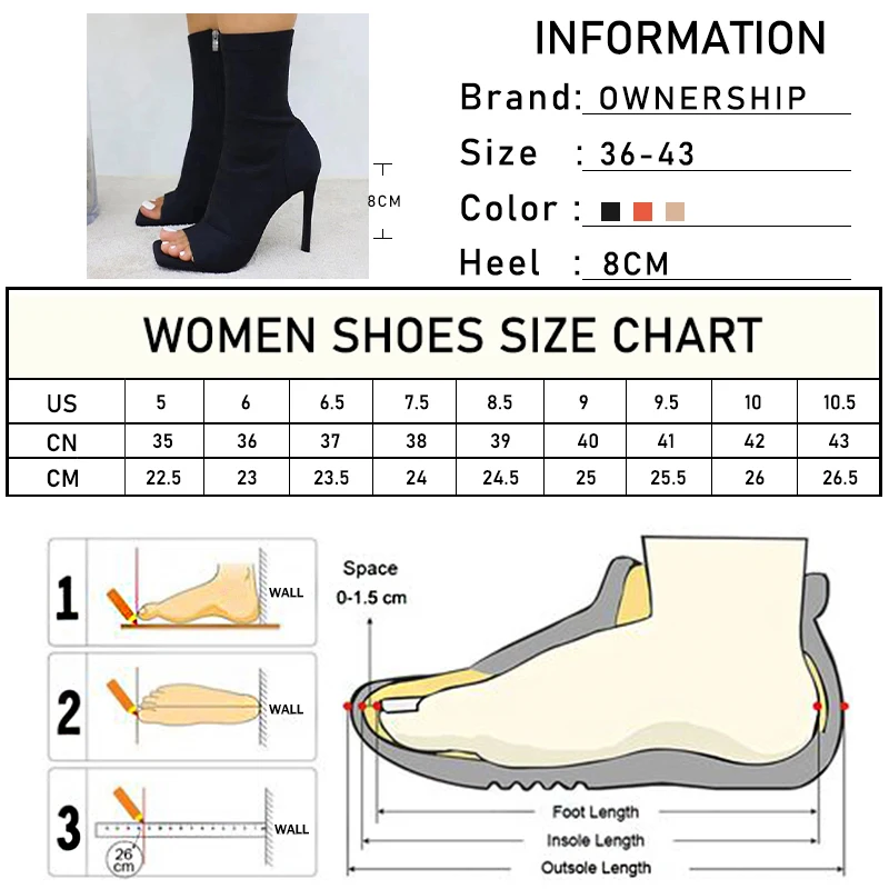 

Women Peep Toe Mid Calf Boots Ladies Sexy Super High Heels Women's Square Toe Boots Plus Size 43 Female Zip Punps Woman Shoes