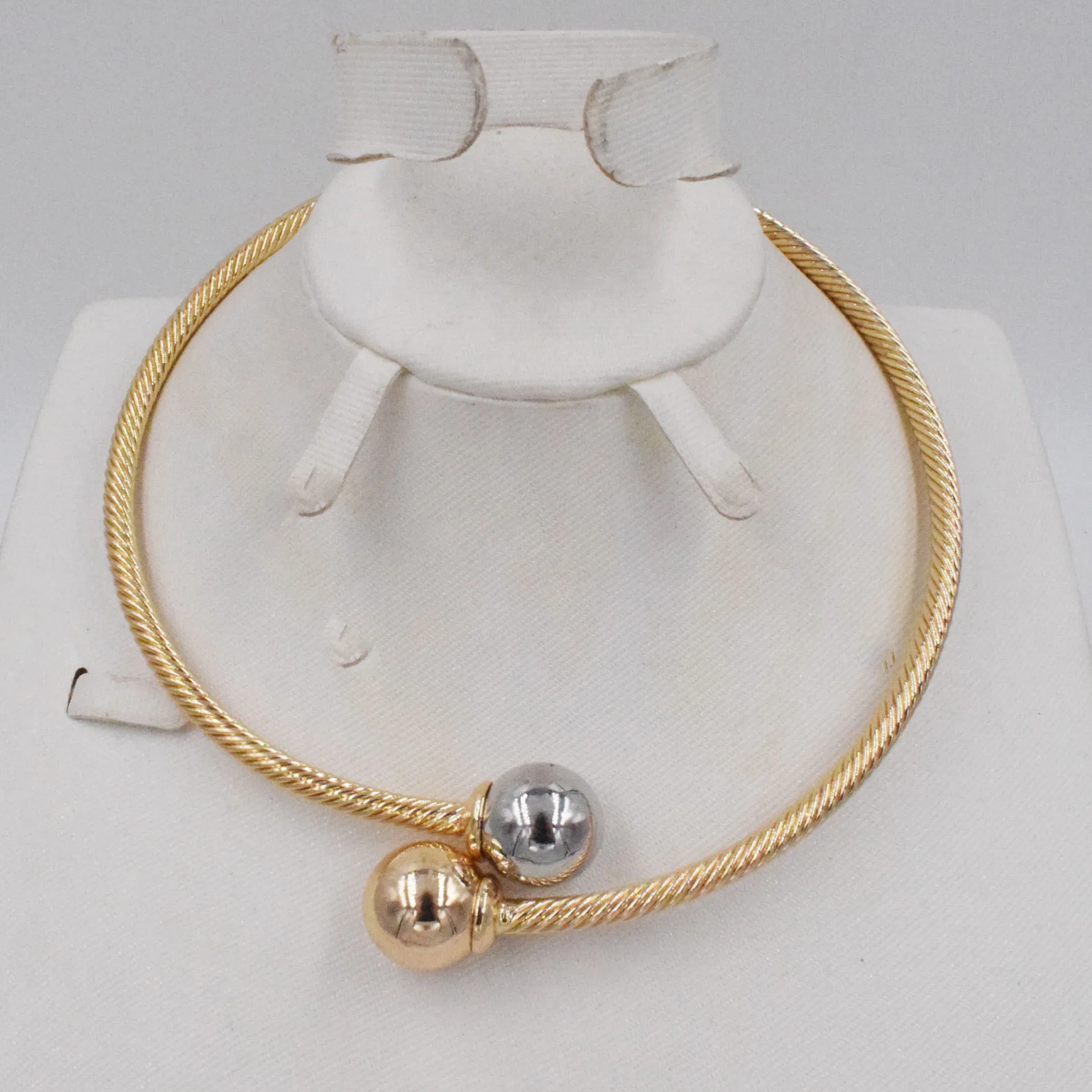 Новый дизайн высокое качество Дубай золото два цвета набор украшений для женщин