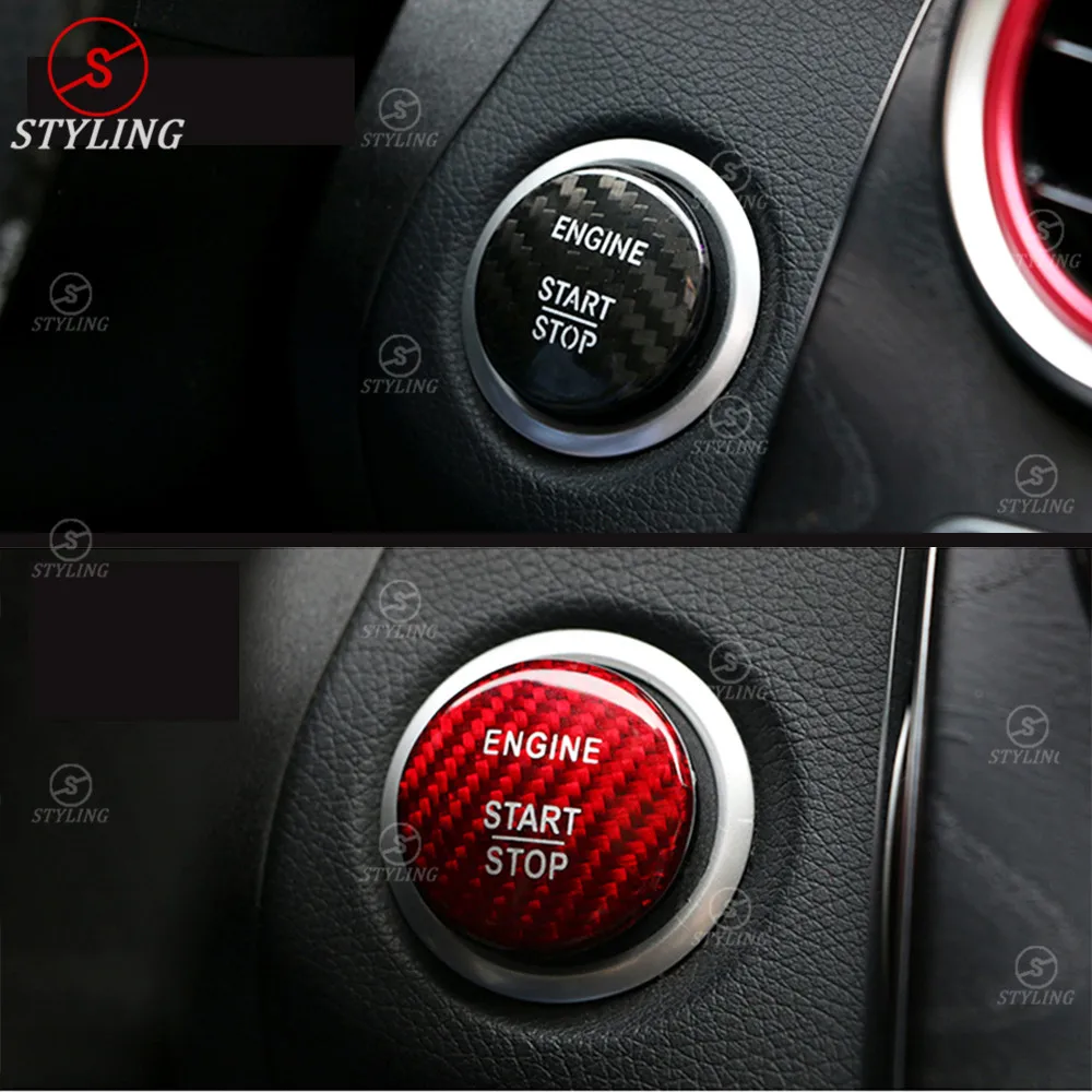 W238 CLA углеродная Защитная крышка ключа запуска и остановки двигателя для Mercedes AMG