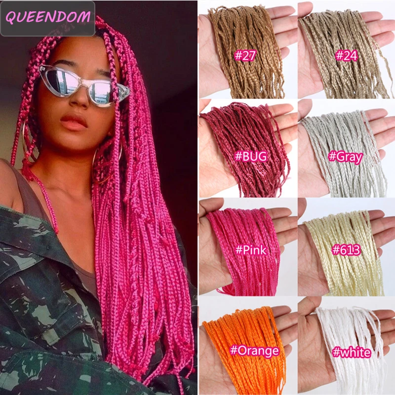 28 &quotКрасочные Zizi косы тонкая коробка косички крючком волосы Длинные