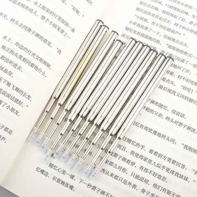 Стержни для шариковой ручки 0 7 синие и черные чернила Заправка ручек школы офиса