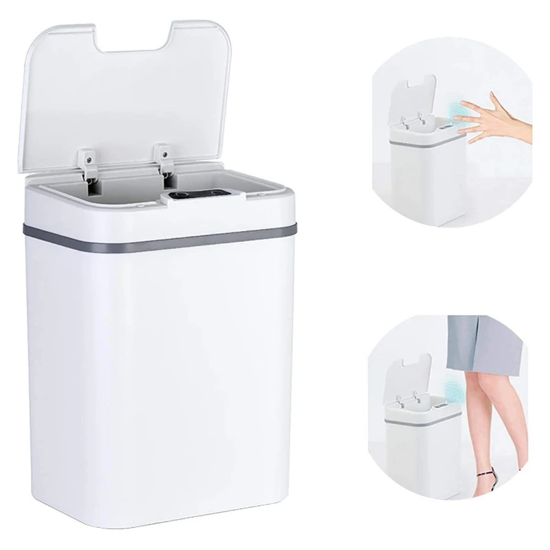 

Automatic Touchless Trash Smart Trash Can Electric Trash Can Car Trash Can Trash Can for Bathroom Kitchen Smart Sensor