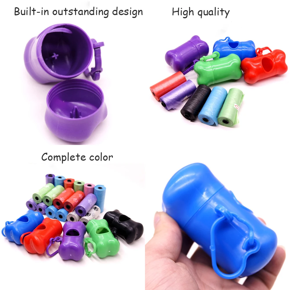 

50Rolls Dog Poop Bags Pet Biodegradable Outdoor Carrier Holder Dispenser Clean Pick Up Tools Waste Garbage Bags Pet Product