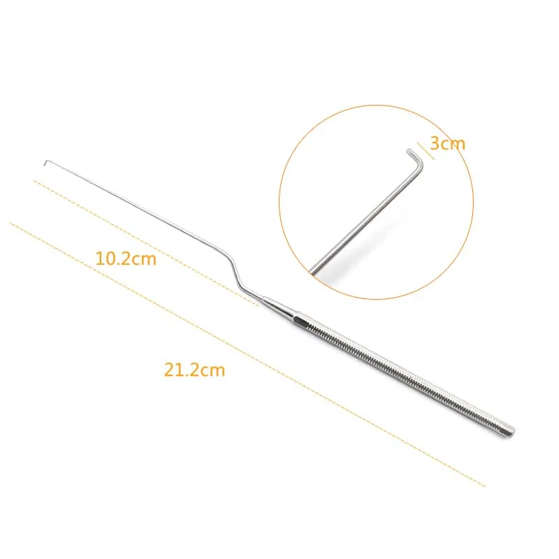 Инструмент из нержавеющей стали ENT крючок cerumen otic прямой пистолетный | Красота и