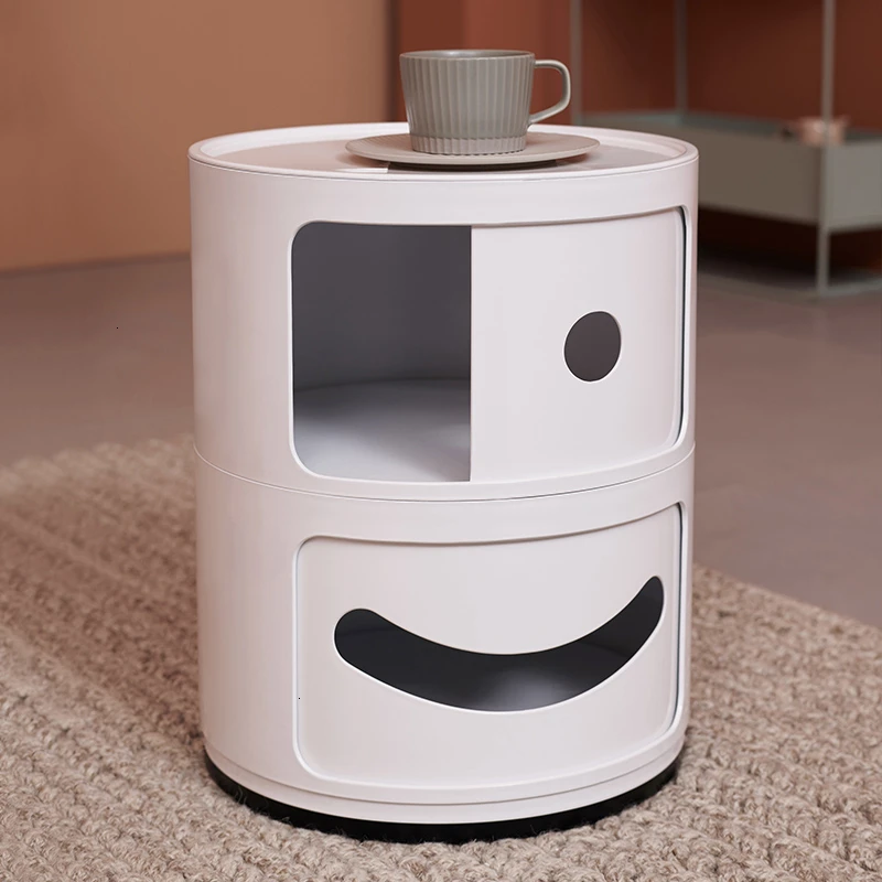 

Wheat All Northern Europe Simplicity Circular Originality Bedside Cupboard Modern Bedroom Bedside Admission Bucket Locker Mini