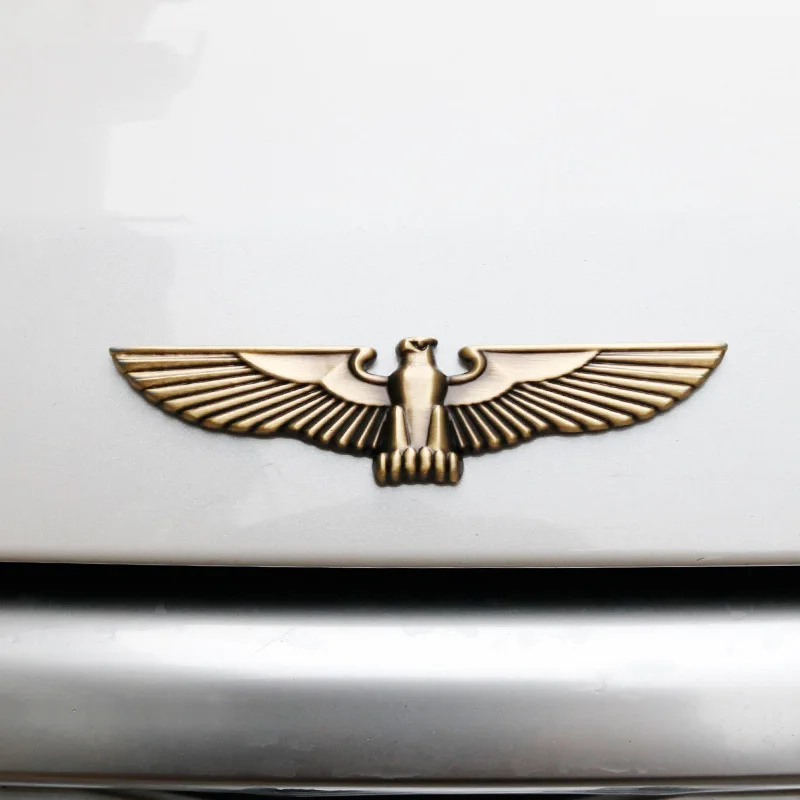 Автомобильная наклейка s-образный металлический значок с орлом эмблемой