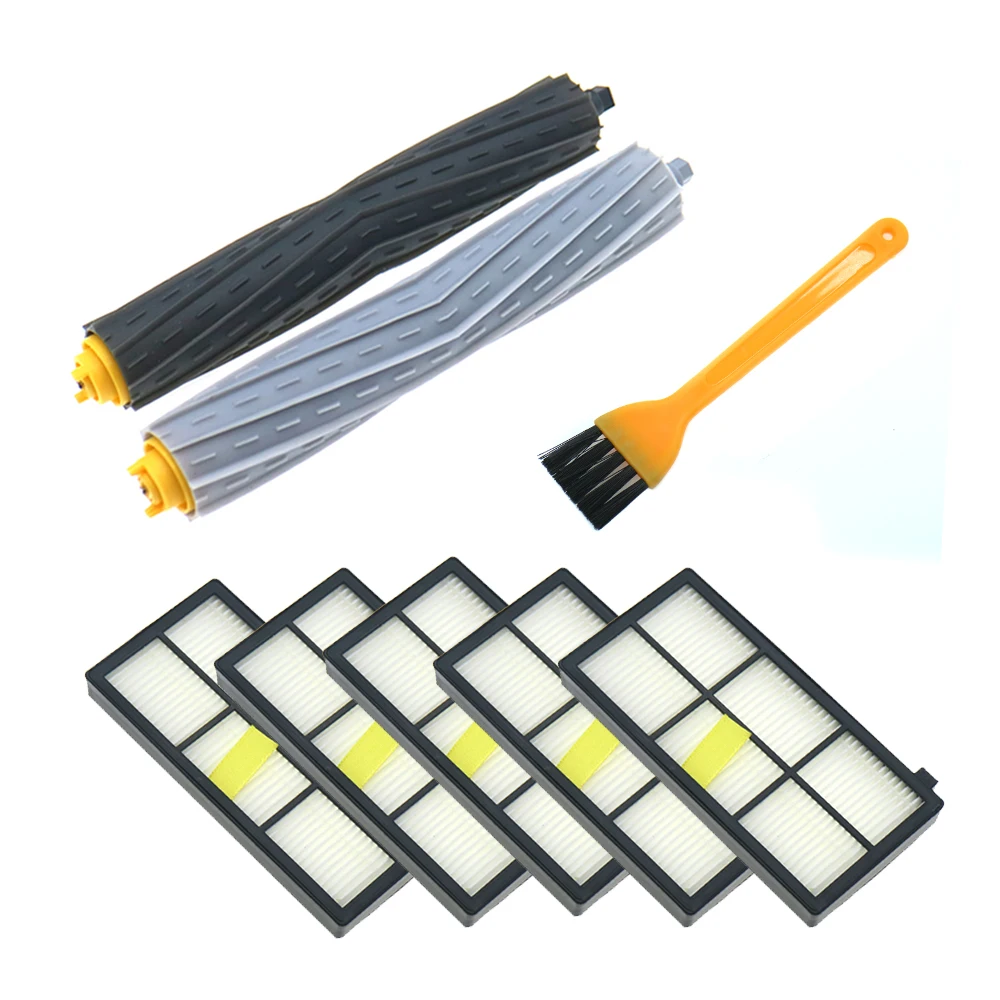 Боковая щетка фильтр НЕРА и роликовая для iRobot Roomba 800 860 870 880 890 900 960 980 запчасти