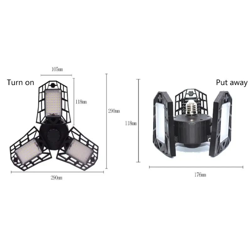 

60W Garage Lighting Tribright LED Adjustable Light Garage Lighting Premium Q0KF