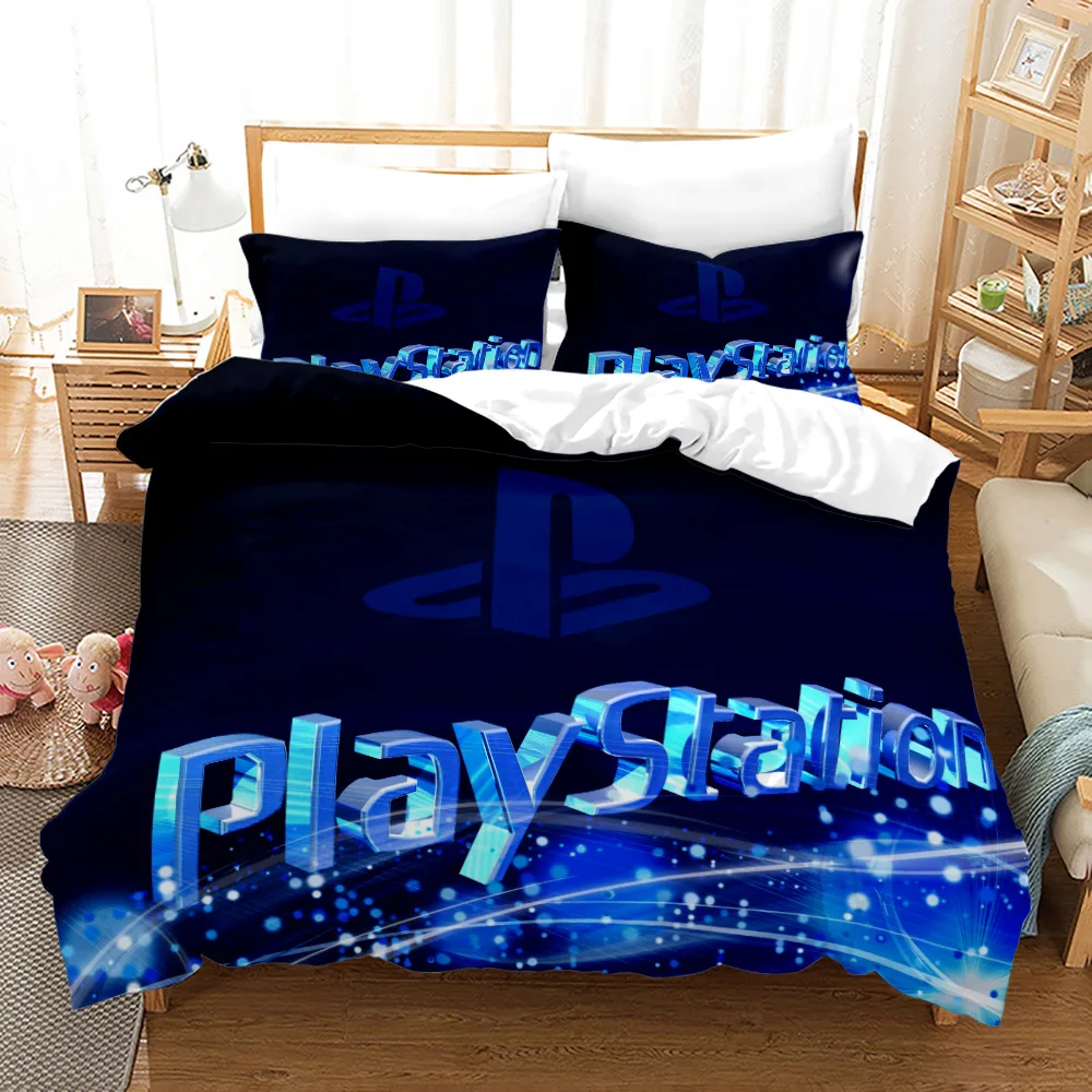 

2021 New Playstation Gamepad Gamer Bedding Set Kids Quilt Cover Game 3D Printed Bed Child Bedroom Duvet Cover King Queen Size