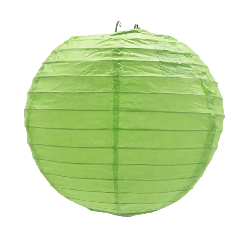 PL22 Green 1 шт. Круглый Китайский бумажный фонарь на день рождения, свадьбу, вечеринку, украшения, подарок, сделай сам, лампион, подвесной фонарь-шар вечерние принадлежности - Цвет: PL22 Green