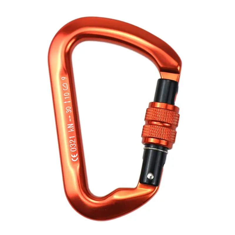 

30KN алюминиевый сплав d-образный карабин держатель 6614lbs для гамаков скалолазания Q84C