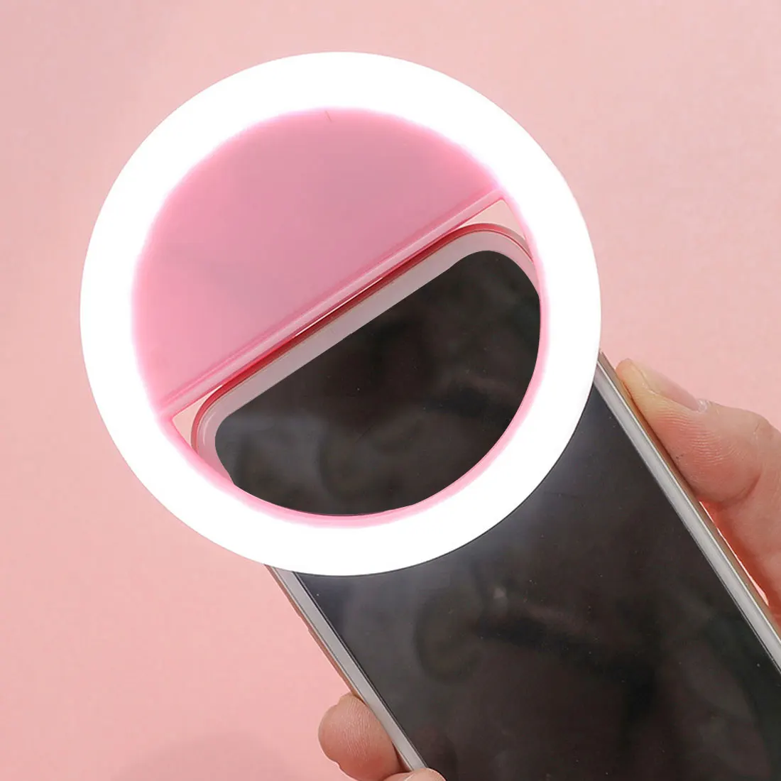 

New Selfie Ring Mobile Phone Clip Lens Light Lamp Litwod Led Bulbs Emergency Dry Battery For Photo Camera Well Smartphone Beauty