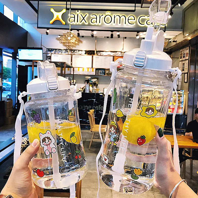 

Kettle summer lovely student simple fresh sports portable plastic cup