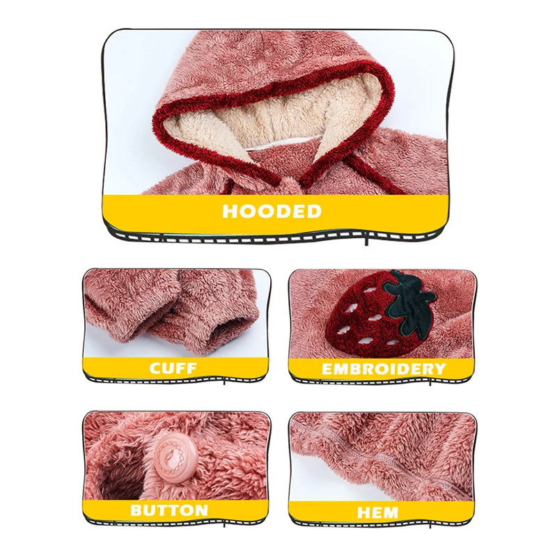 Теплый флисовый кардиган JULY'S SONG зимняя утепленная Пижама коралловый цвет