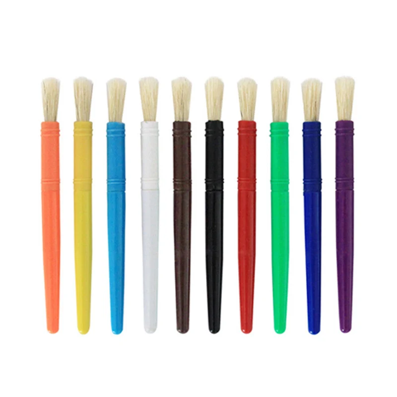 

10/20pcs Paint Brush for Children Oil Watercolor Painting Candy Color