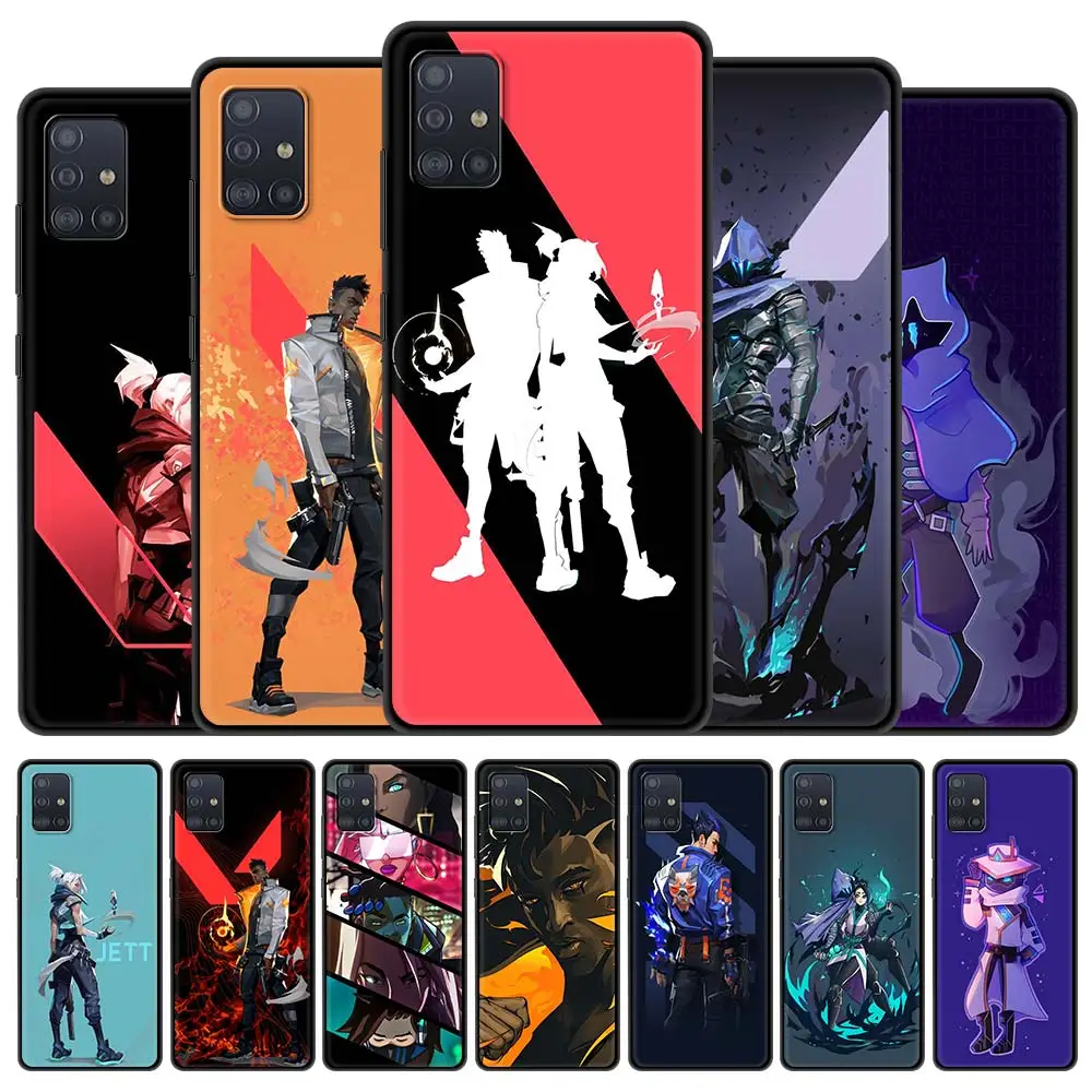 

Phone Case For Samsung Galaxy A51 A71 A50 A21s A31 A10 A41 A20e A70 A30 A11 A40 A12 Silicon Cover Valorant Hot Game