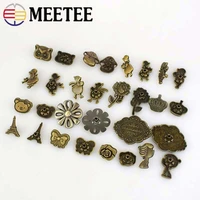 meetee 1050sets solid brass metal snap button coat suits combined button diy sewing press studs decor buckle snap fastener d3 4